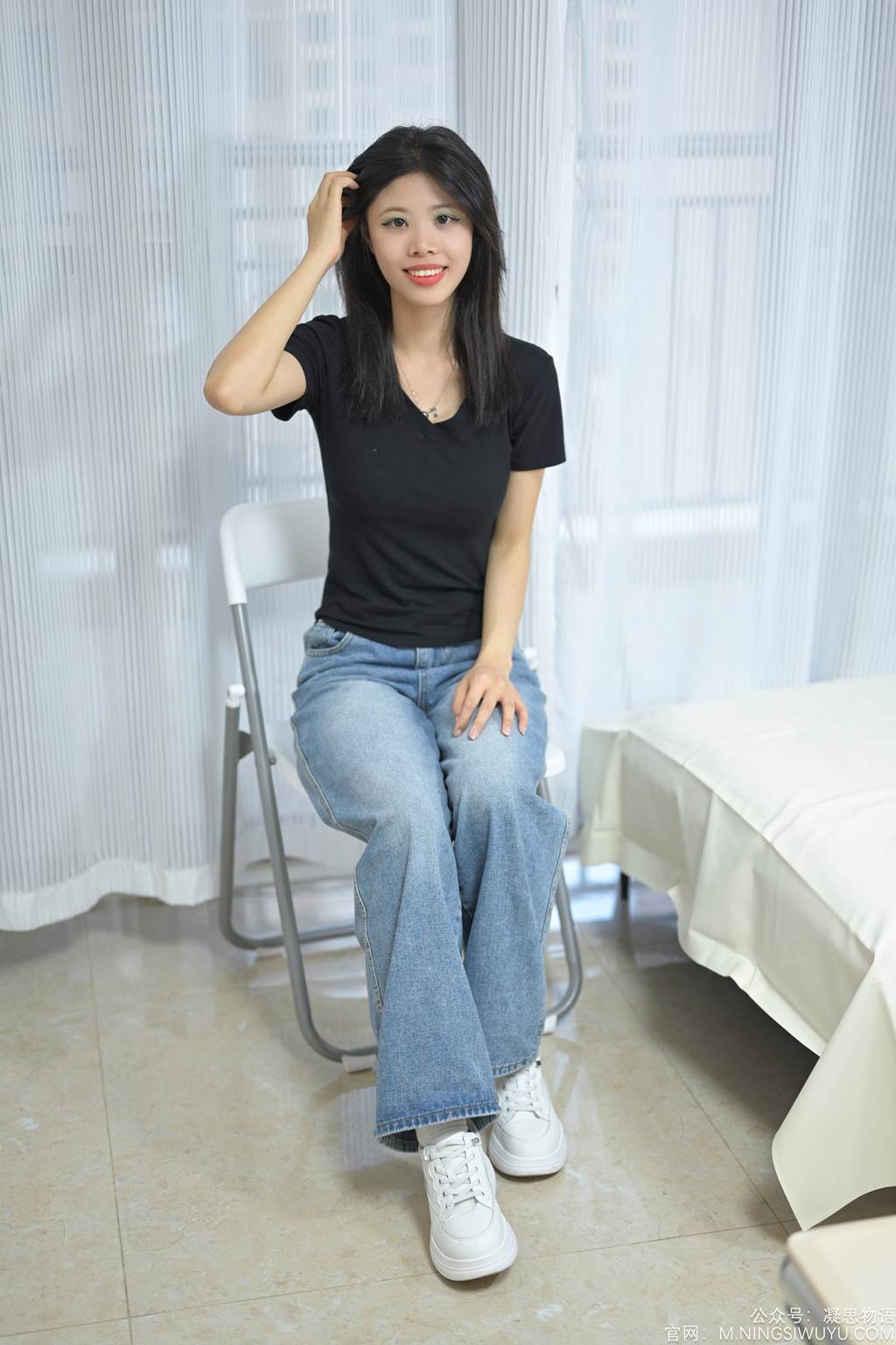 图片[133]-凝思摄影 NO.002 木木-T恤、短白袜、平底鞋[140P] – 速更版-美库