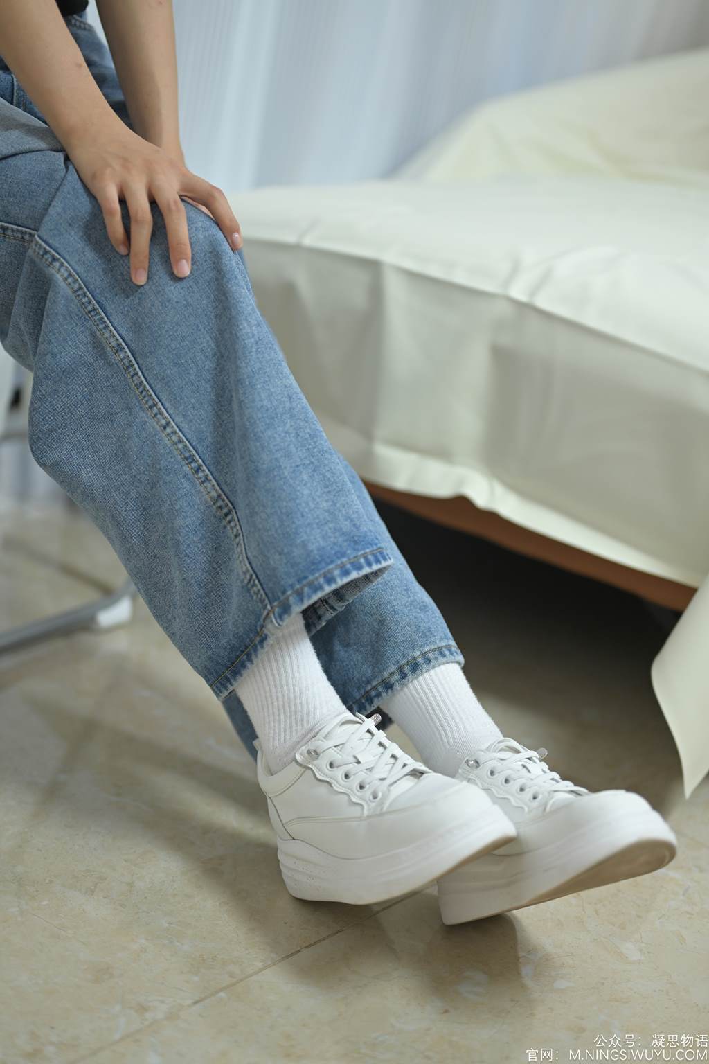 图片[137]-凝思摄影 NO.002 木木-T恤、短白袜、平底鞋[140P] – 速更版-美库