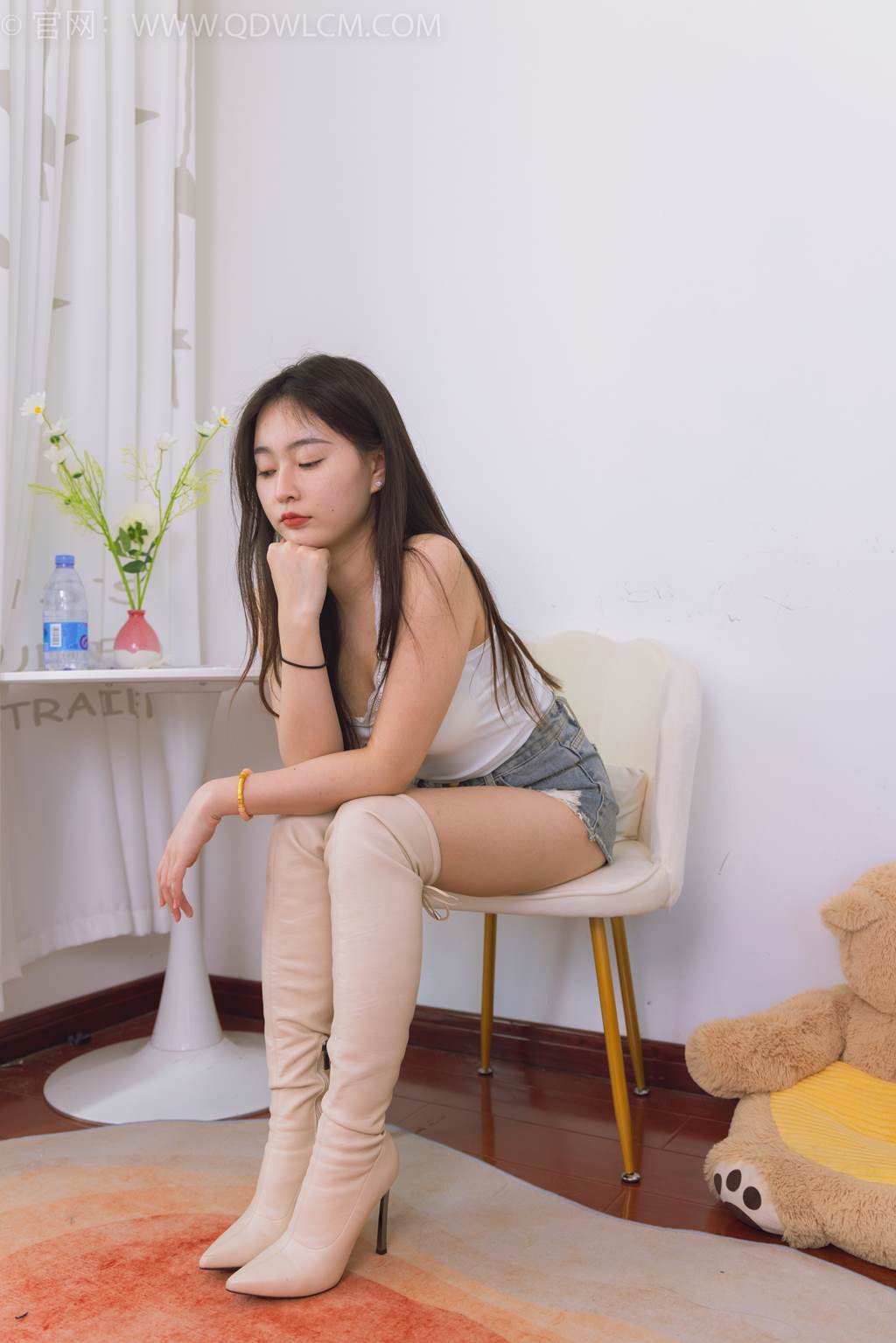 图片[67]-物恋传媒 NO.2456 美兔-高跟长靴、浅绿色短棉袜、裸足[130P] – 速更版-美库