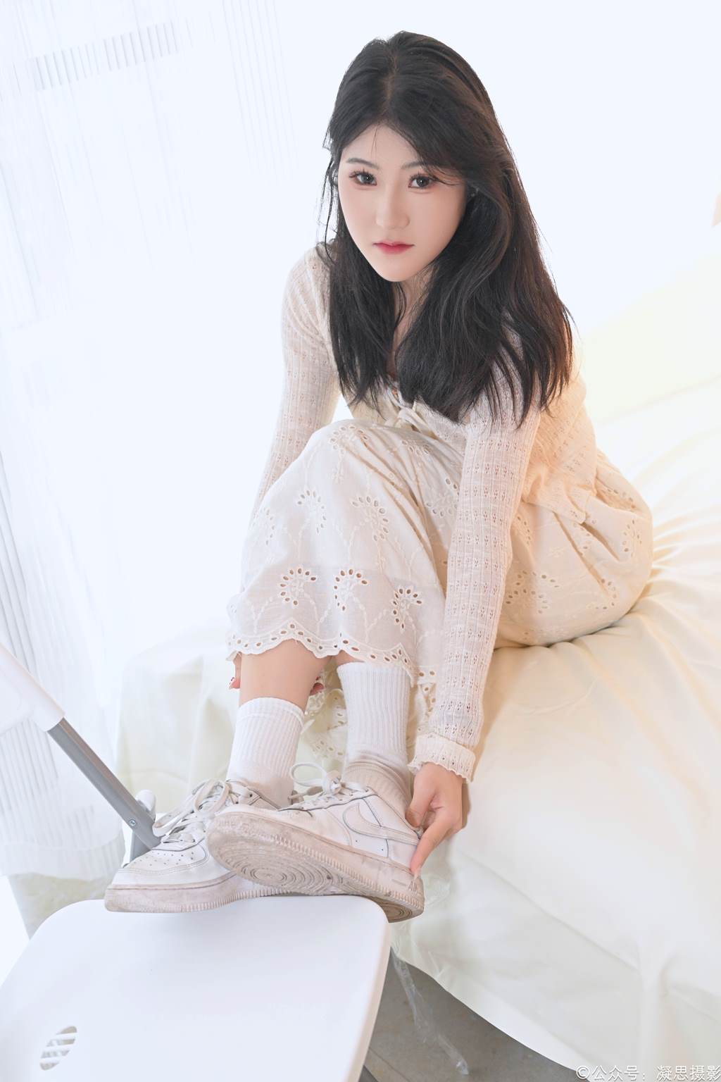 图片[23]-凝思摄影 NO.005 琦琦-连衣裙、短白袜、平底鞋[134P] – 速更版-美库