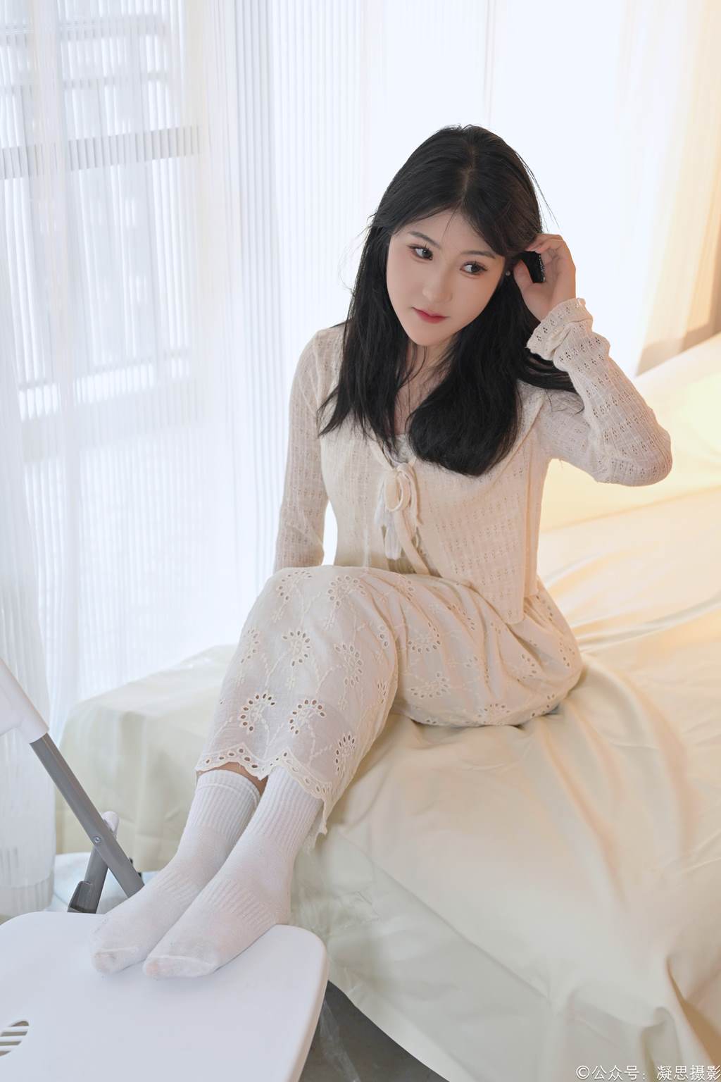 图片[34]-凝思摄影 NO.005 琦琦-连衣裙、短白袜、平底鞋[134P] – 速更版-美库