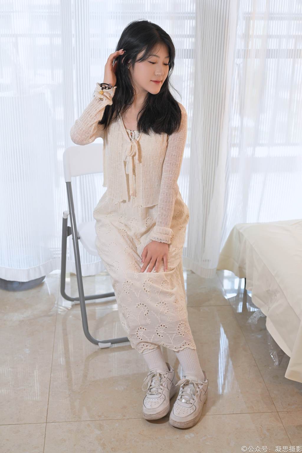 图片[127]-凝思摄影 NO.005 琦琦-连衣裙、短白袜、平底鞋[134P] – 速更版-美库