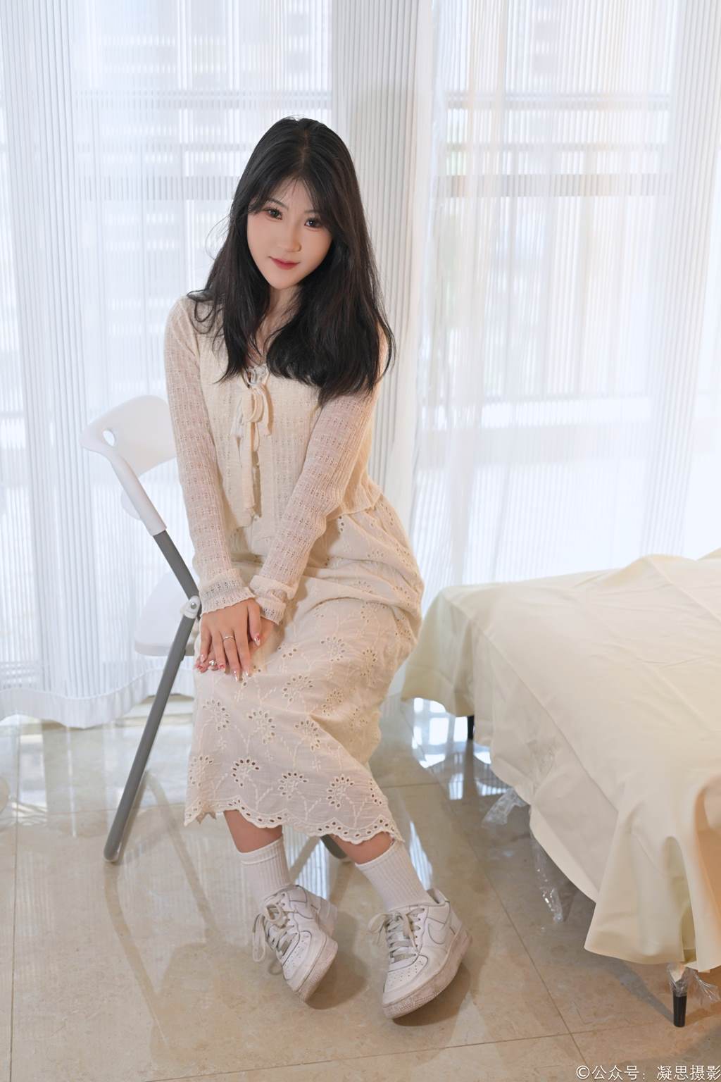 图片[133]-凝思摄影 NO.005 琦琦-连衣裙、短白袜、平底鞋[134P] – 速更版-美库