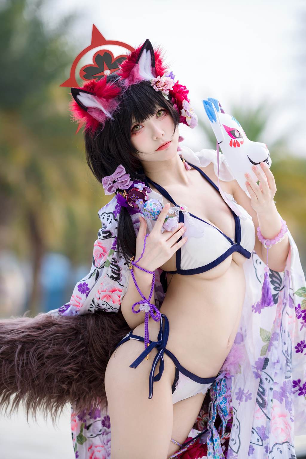 图片[15]-九柒喵 – 蔚蓝档案 狐坂若藻 泳装[19P] – 速更版-美库