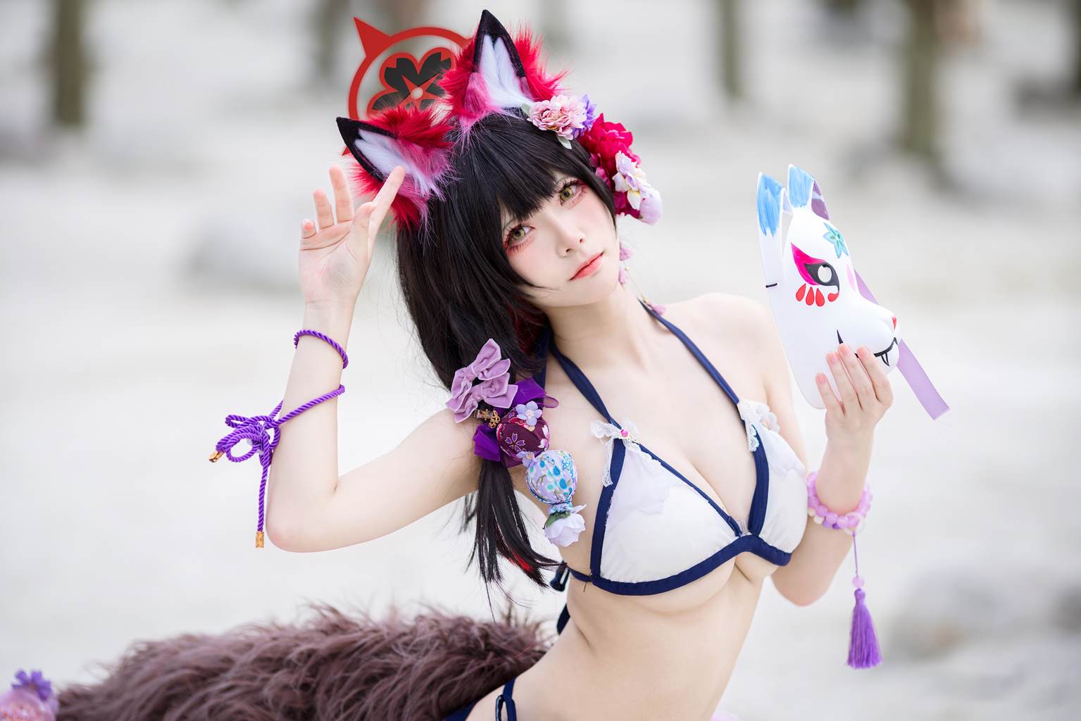 图片[16]-九柒喵 – 蔚蓝档案 狐坂若藻 泳装[19P] – 速更版-美库