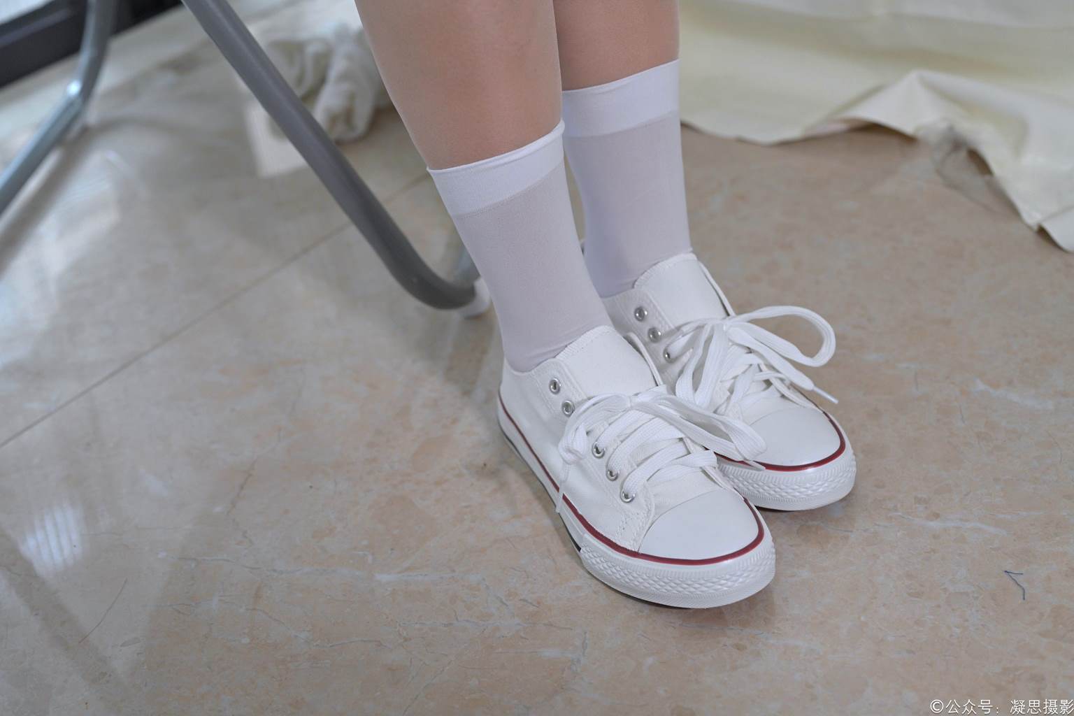图片[112]-凝思摄影 NO.009 琦琦-校服、短白丝、连裤肉丝、帆布鞋[136P] – 速更版-美库