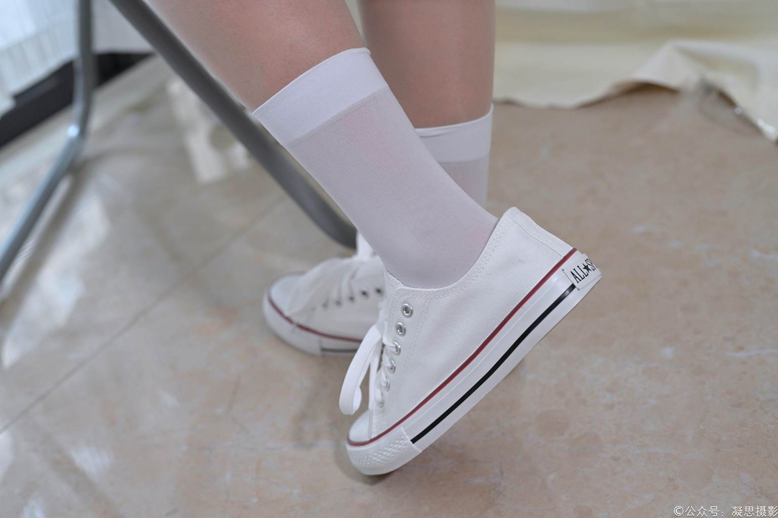 图片[127]-凝思摄影 NO.009 琦琦-校服、短白丝、连裤肉丝、帆布鞋[136P] – 速更版-美库