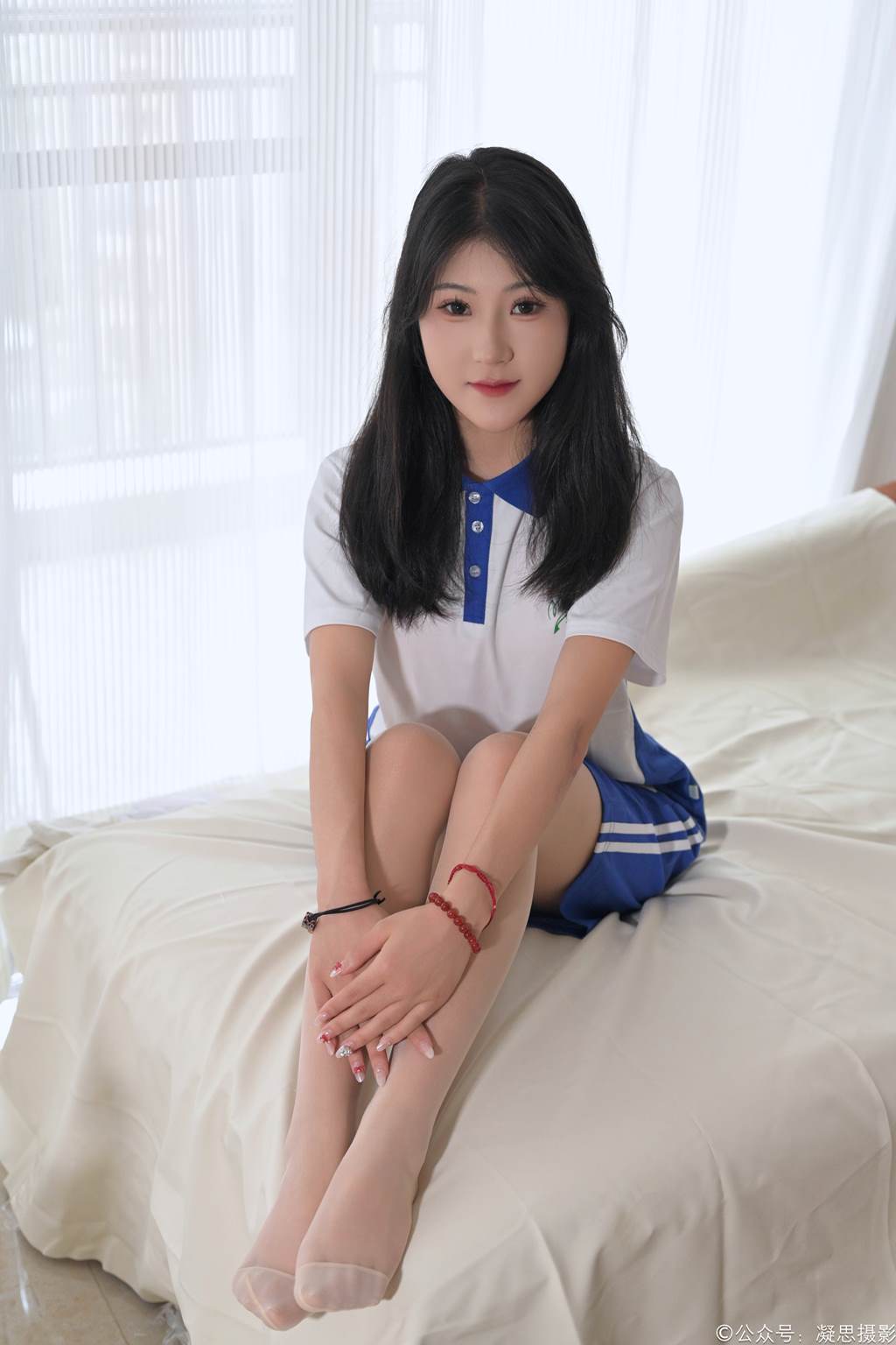 图片[133]-凝思摄影 NO.009 琦琦-校服、短白丝、连裤肉丝、帆布鞋[136P] – 速更版-美库