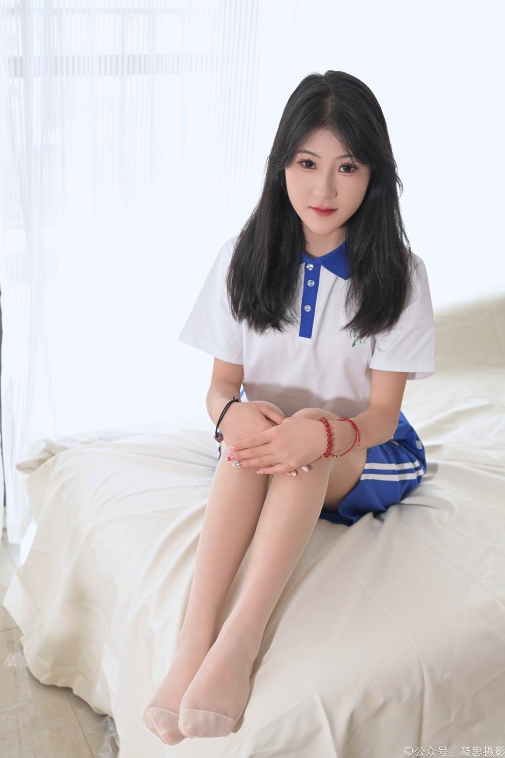 图片[135]-凝思摄影 NO.009 琦琦-校服、短白丝、连裤肉丝、帆布鞋[136P] – 速更版-美库