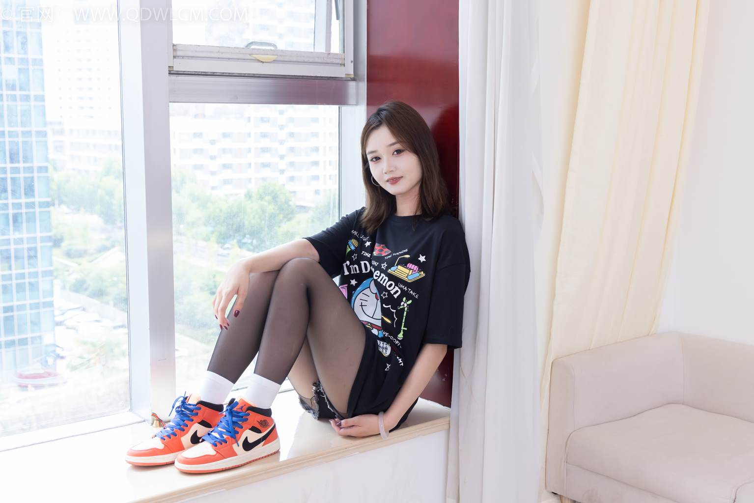 图片[129]-物恋传媒 NO.2473 橙子-板鞋、白棉袜、薄黑丝[135P] – 速更版-美库