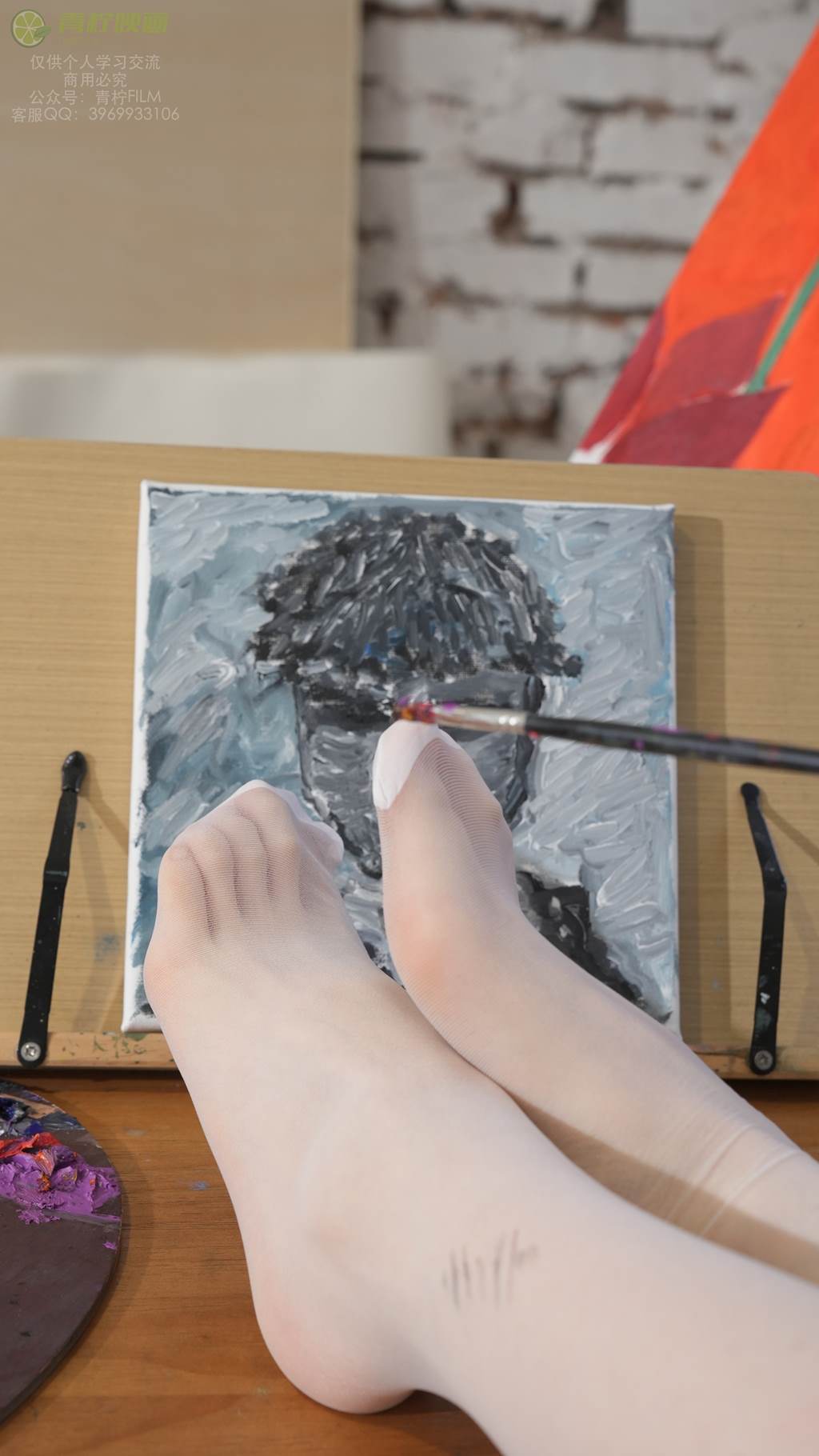 图片[42]-青柠映画 NO.023 – 小小 画室 蓝吊带抹胸[110P] – 速更版-美库