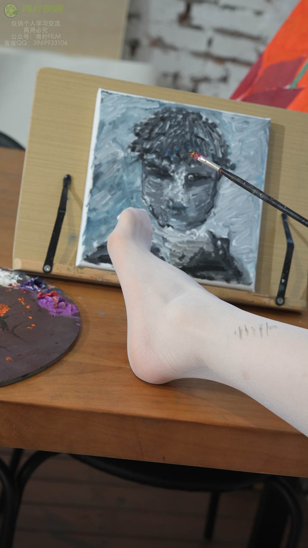 图片[46]-青柠映画 NO.023 – 小小 画室 蓝吊带抹胸[110P] – 速更版-美库