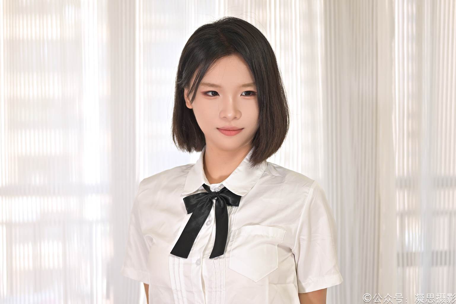 图片[60]-凝思摄影 NO.028 小睿-制服、连裤肉丝、短白袜、小皮鞋[142P] – 速更版-美库