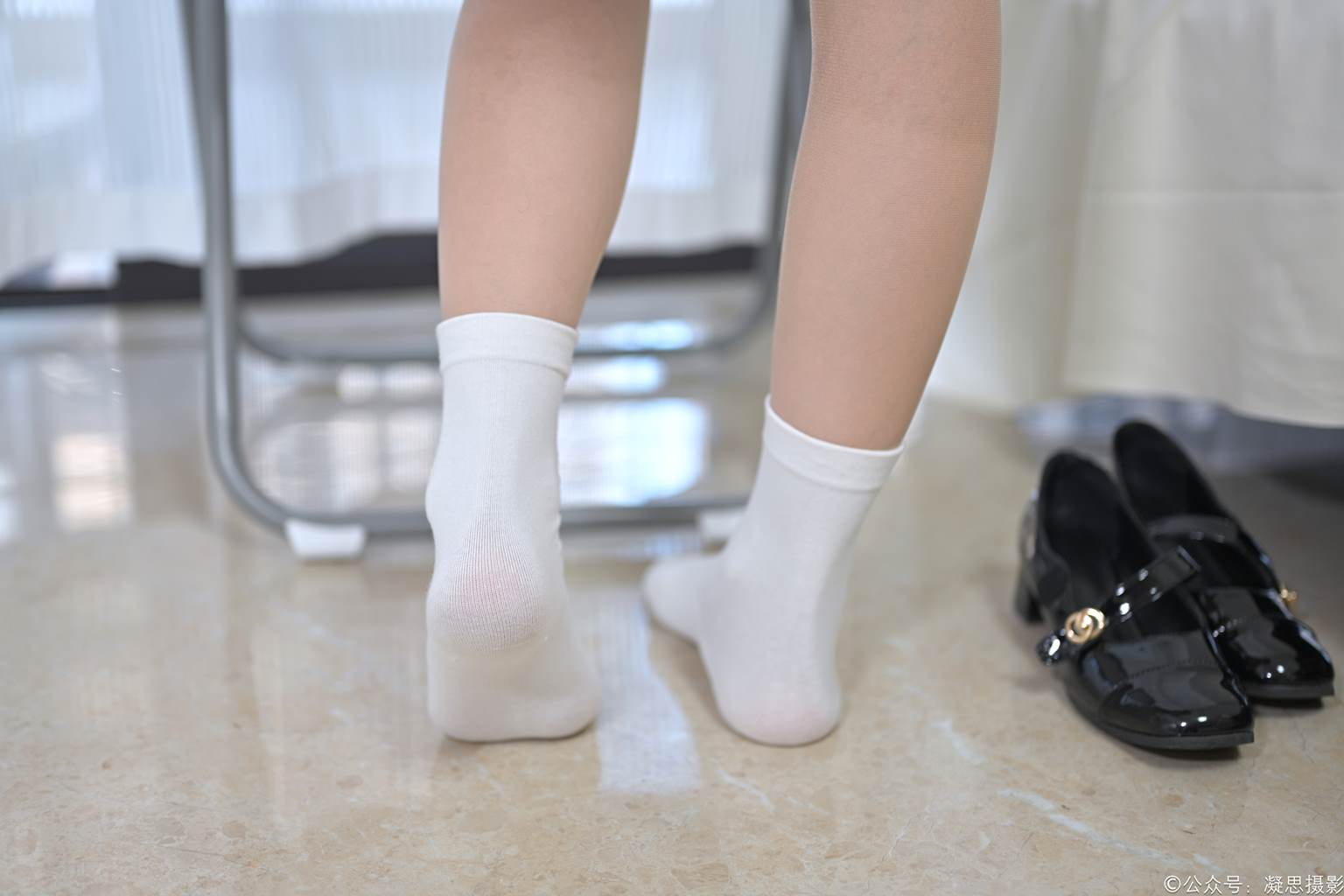 图片[75]-凝思摄影 NO.028 小睿-制服、连裤肉丝、短白袜、小皮鞋[142P] – 速更版-美库