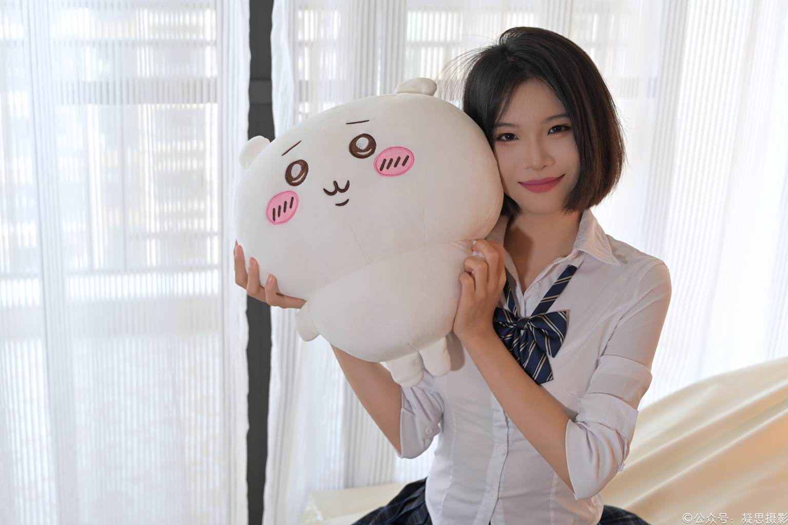 图片[53]-凝思摄影 NO.011 小睿-JK制服、过膝袜、玛丽珍鞋[135P] – 速更版-美库