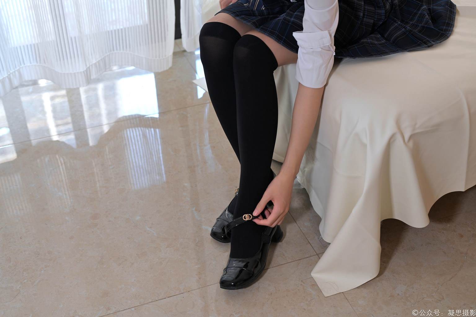 图片[56]-凝思摄影 NO.011 小睿-JK制服、过膝袜、玛丽珍鞋[135P] – 速更版-美库