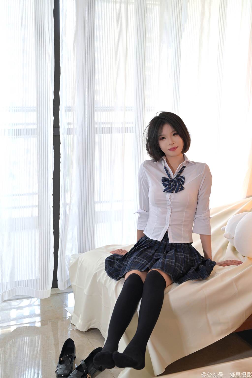 图片[64]-凝思摄影 NO.011 小睿-JK制服、过膝袜、玛丽珍鞋[135P] – 速更版-美库