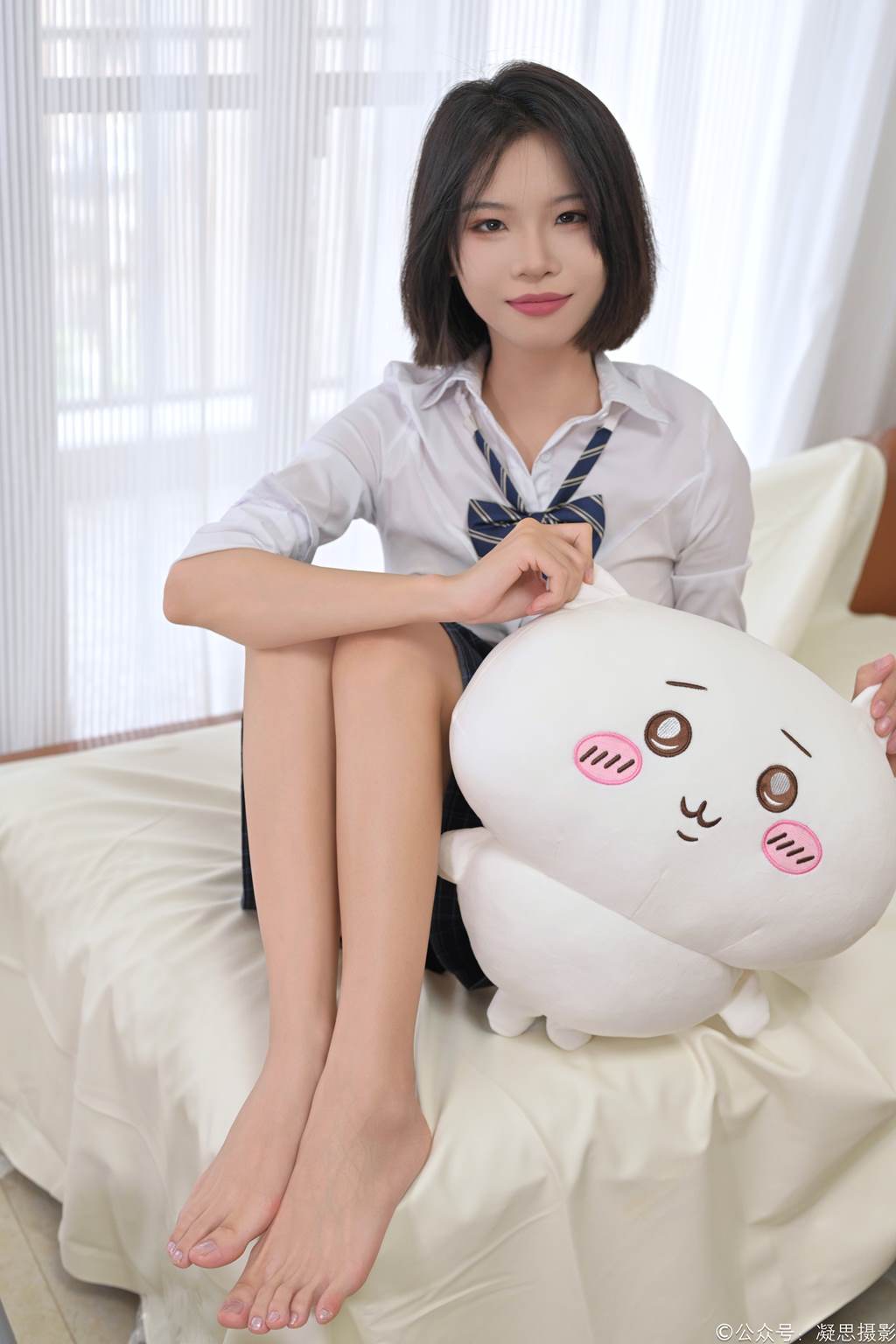 图片[121]-凝思摄影 NO.011 小睿-JK制服、过膝袜、玛丽珍鞋[135P] – 速更版-美库