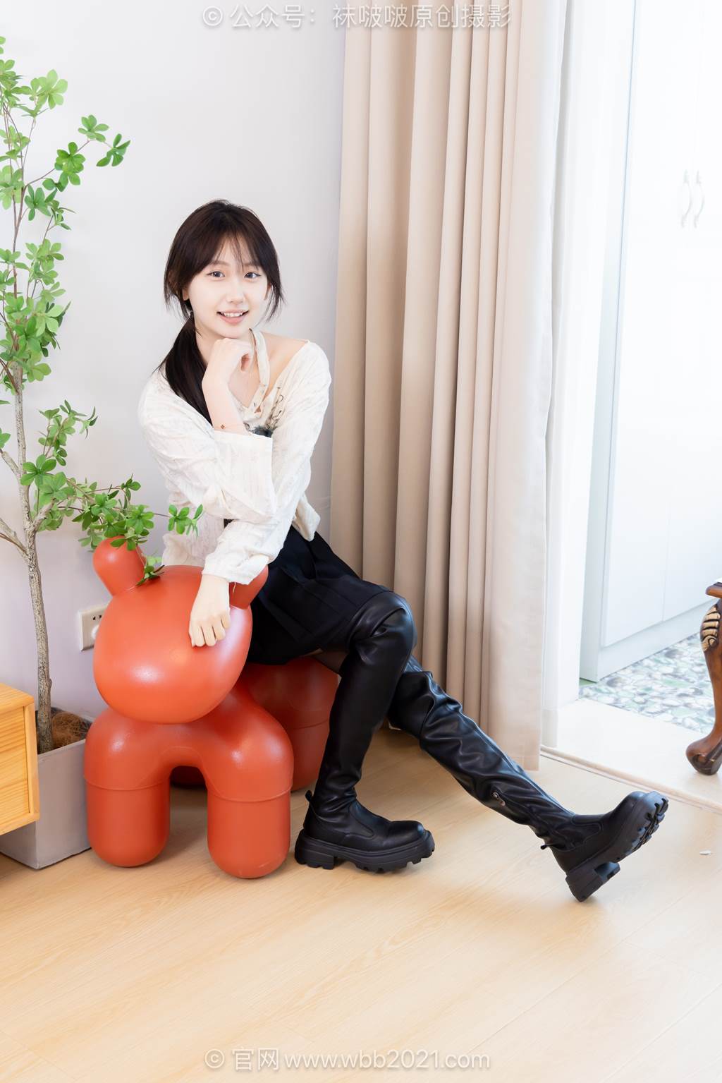 图片[24]-[BoBoSocks袜啵啵]NO.602 香菜-长靴、白棉袜、薄黑丝[144P] – 速更版-美库