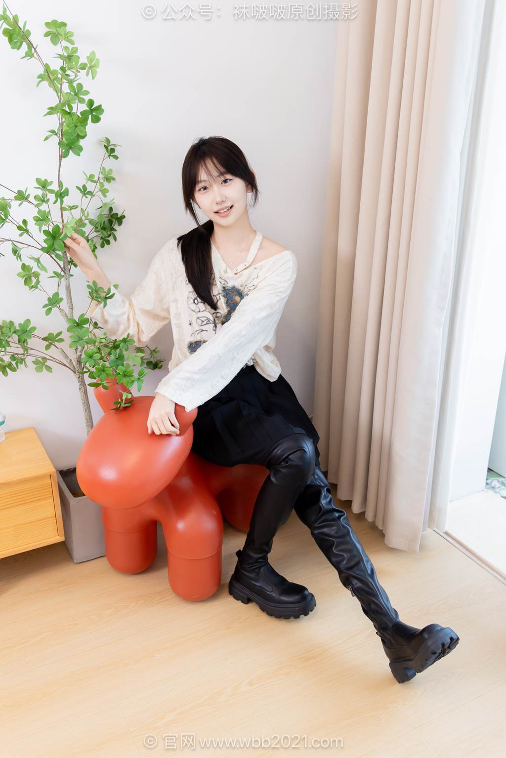 图片[25]-[BoBoSocks袜啵啵]NO.602 香菜-长靴、白棉袜、薄黑丝[144P] – 速更版-美库