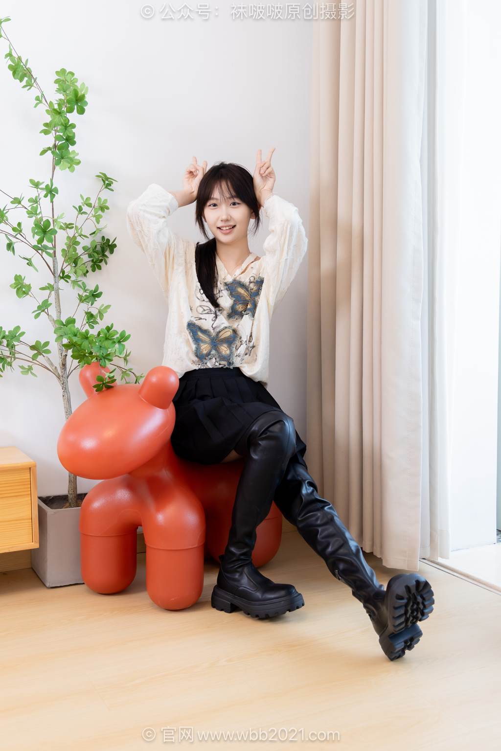 图片[26]-[BoBoSocks袜啵啵]NO.602 香菜-长靴、白棉袜、薄黑丝[144P] – 速更版-美库