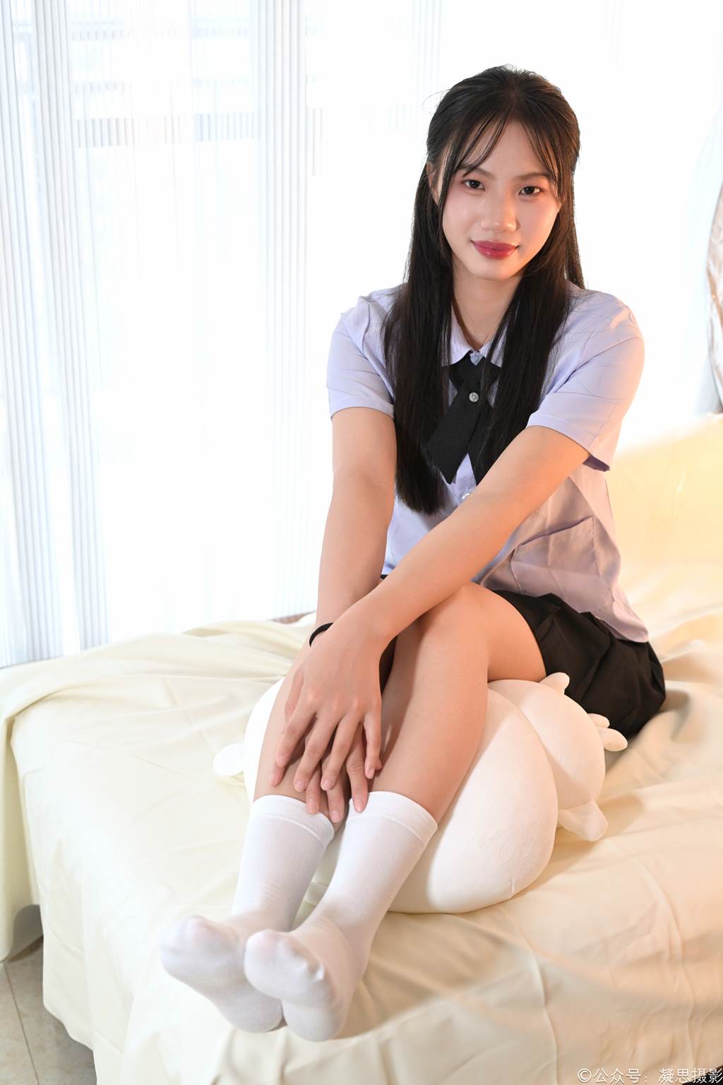 图片[100]-凝思摄影 NO.012 德美-泰国制服、短白袜、运动鞋[160P] – 速更版-美库