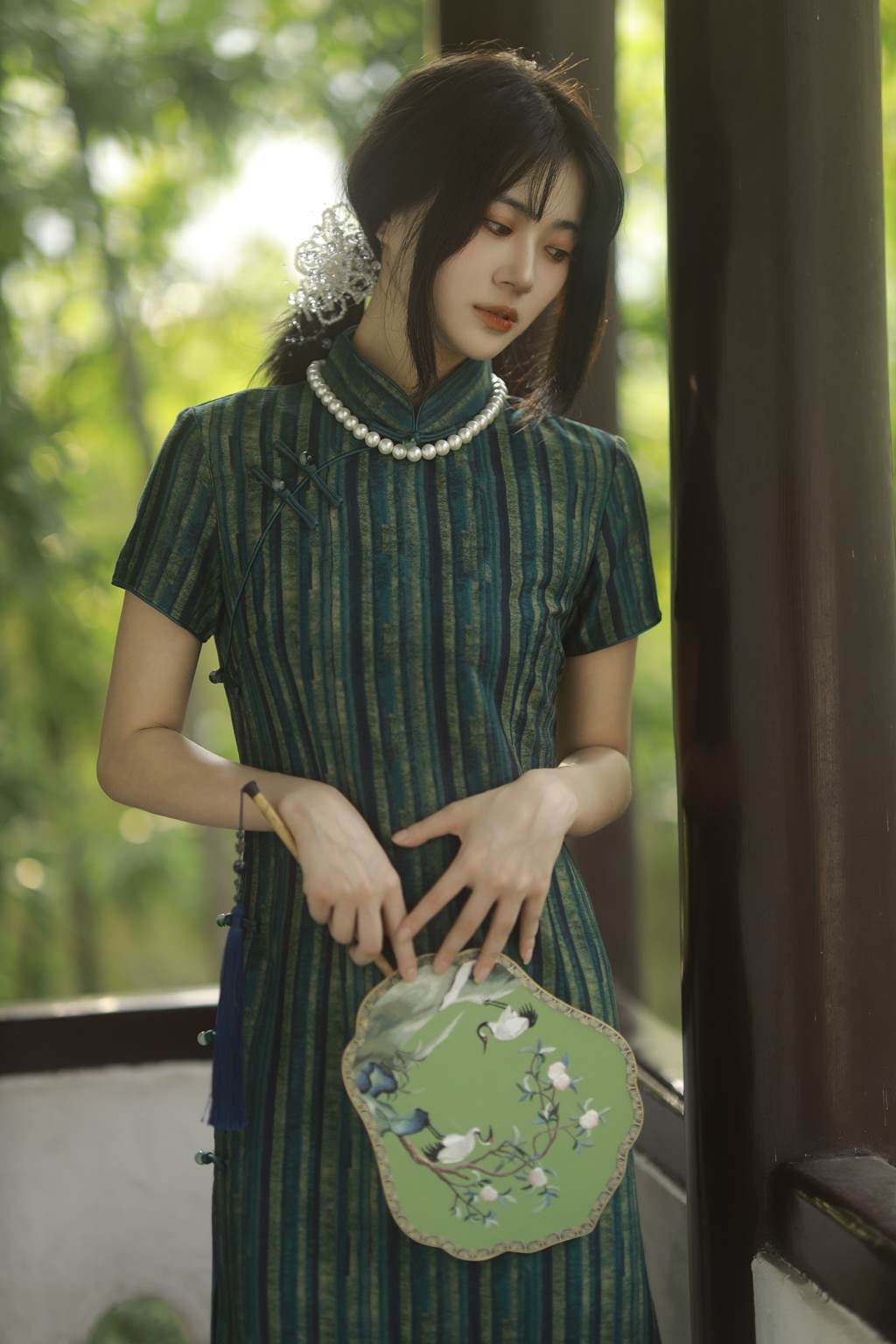 图片[11]-[YITUYU艺图语]2022.11.05 绿意旗袍 Elikaka[35+1P] – 速更版-美库