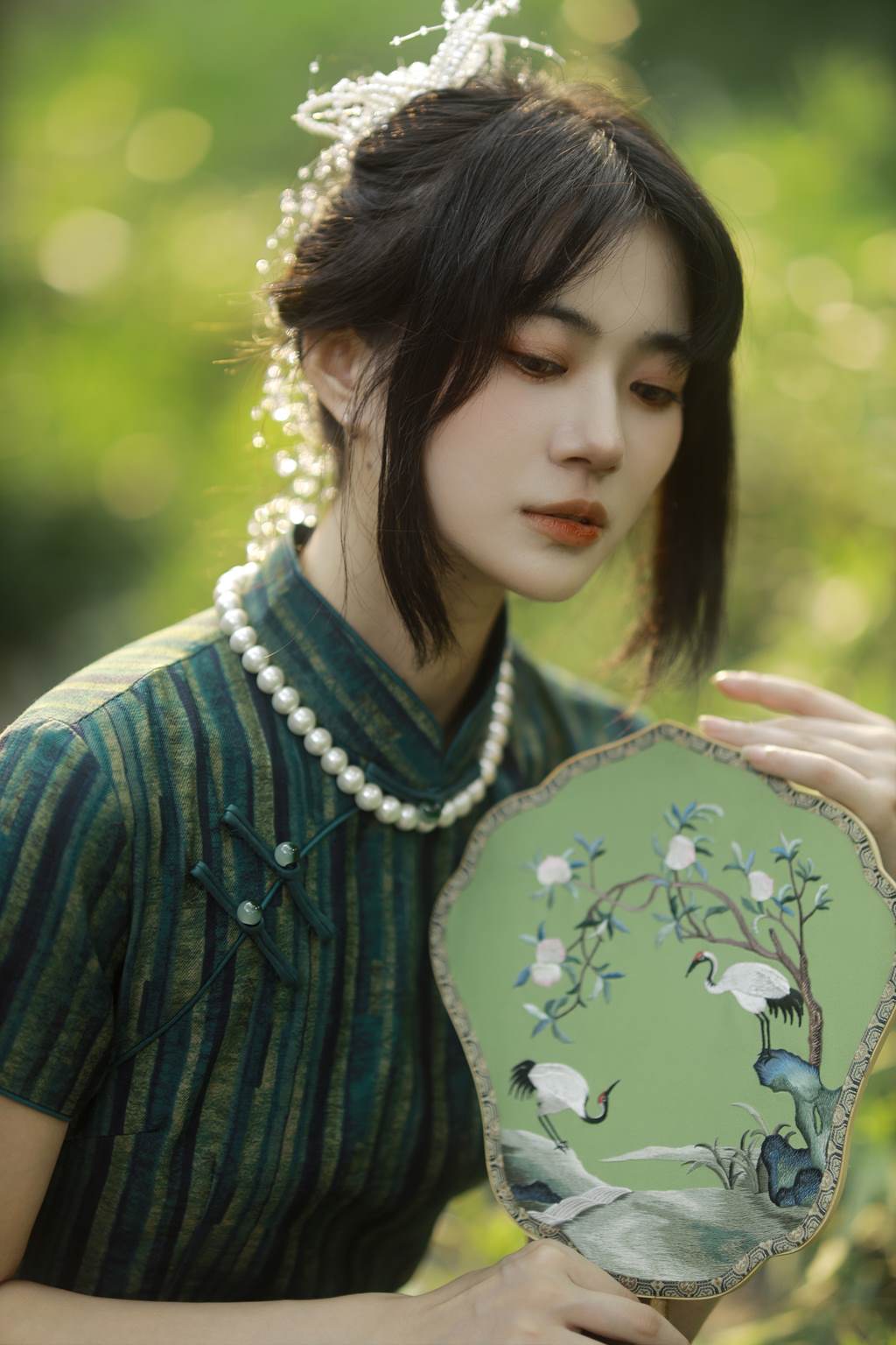 图片[12]-[YITUYU艺图语]2022.11.05 绿意旗袍 Elikaka[35+1P] – 速更版-美库