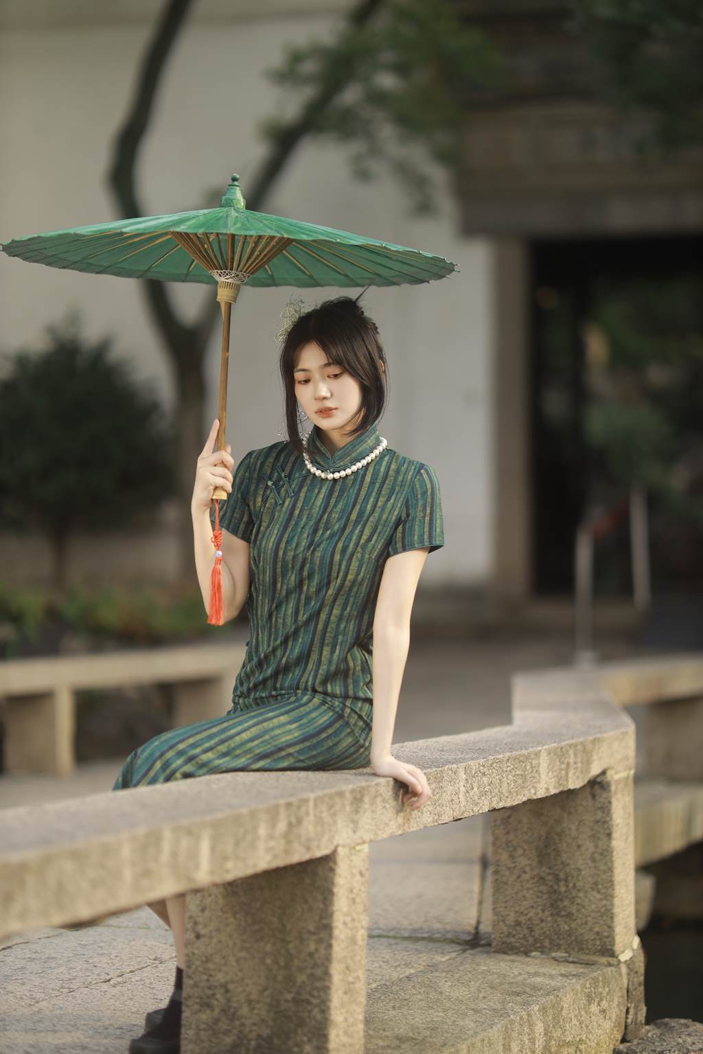 图片[14]-[YITUYU艺图语]2022.11.05 绿意旗袍 Elikaka[35+1P] – 速更版-美库