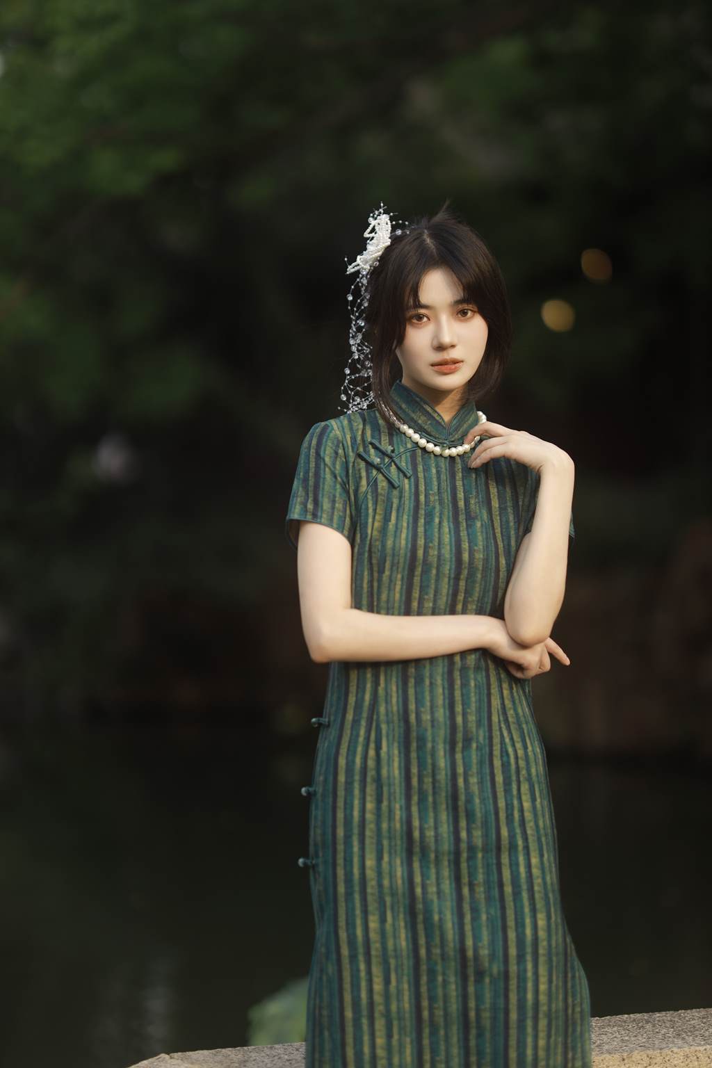 图片[20]-[YITUYU艺图语]2022.11.05 绿意旗袍 Elikaka[35+1P] – 速更版-美库