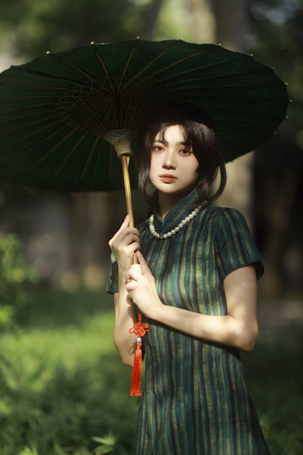 图片[26]-[YITUYU艺图语]2022.11.05 绿意旗袍 Elikaka[35+1P] – 速更版-美库