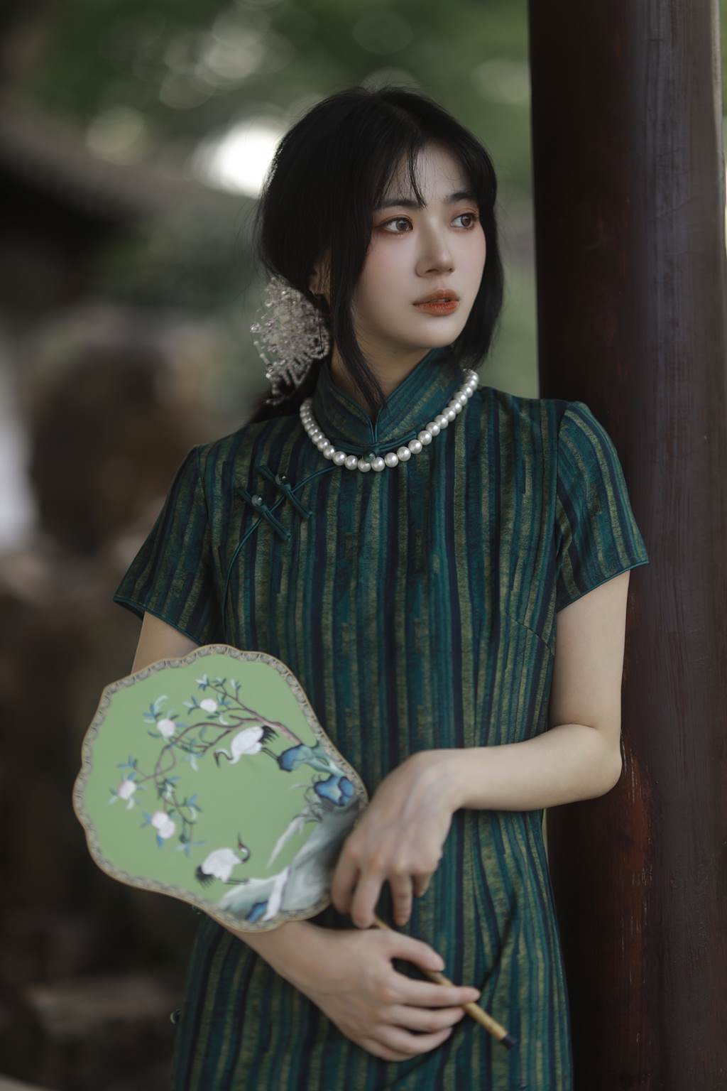 图片[35]-[YITUYU艺图语]2022.11.05 绿意旗袍 Elikaka[35+1P] – 速更版-美库