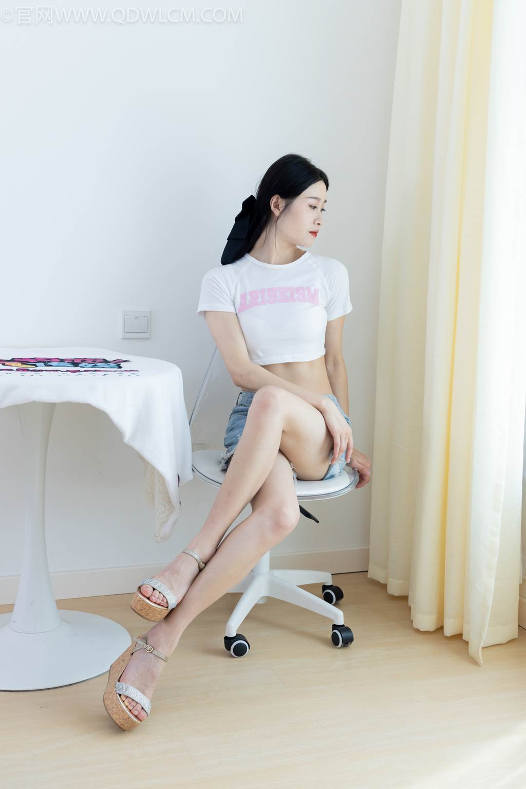 图片[45]-物恋传媒 NO.2492 绒绒-高跟凉鞋、薄白丝、裸足[167P] – 速更版-美库