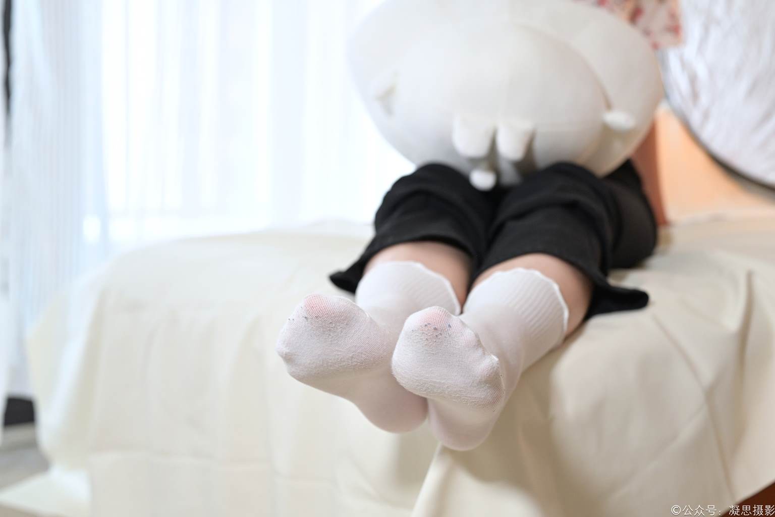 图片[99]-凝思摄影 NO.013 铃铃-T恤、短白袜、平底鞋[139P] – 速更版-美库