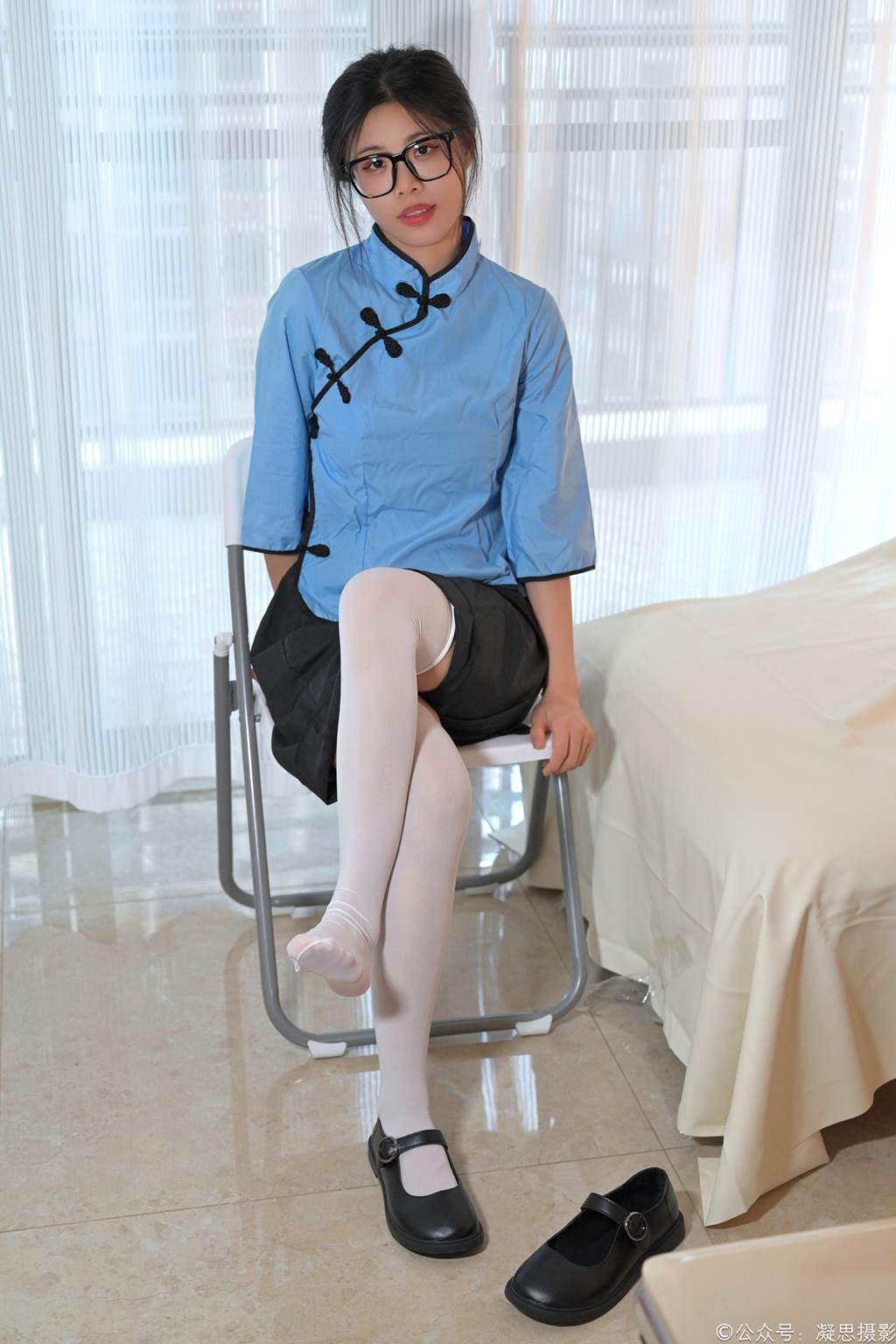 图片[145]-凝思摄影 NO.014 木木-民国校服、过膝袜、小皮鞋[159P] – 速更版-美库