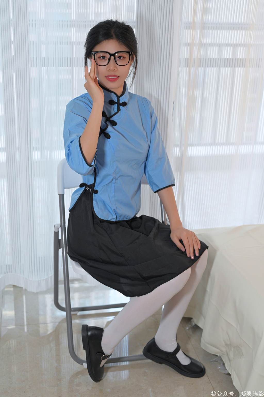 图片[155]-凝思摄影 NO.014 木木-民国校服、过膝袜、小皮鞋[159P] – 速更版-美库