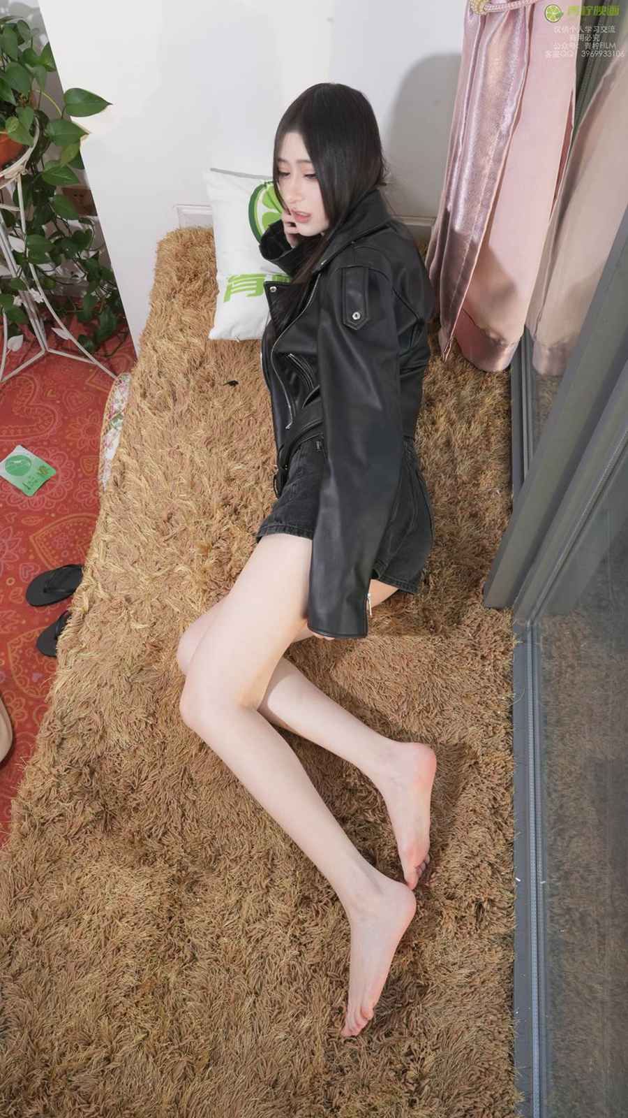 图片[49]-青柠映画 NO.044 – AN 短裤皮衣套装[130P] – 速更版-美库