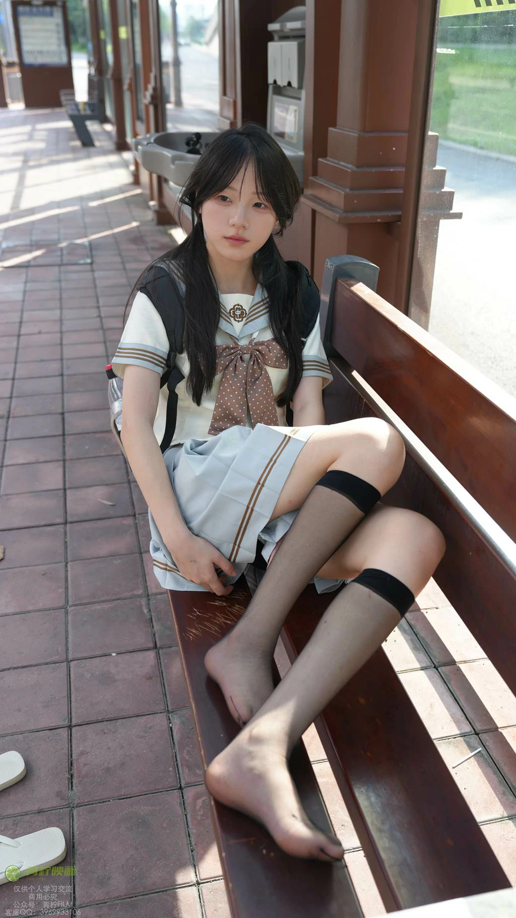 图片[11]-青柠映画 NO.048 – 阿慌 JK公交站[136P] – 速更版-美库