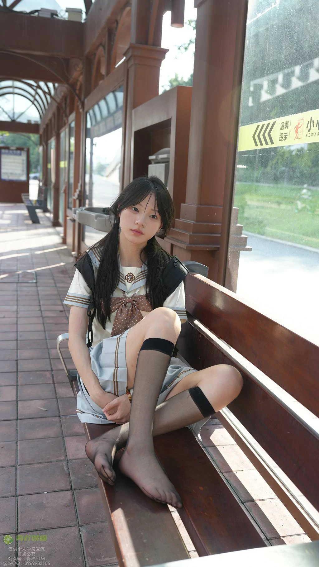 图片[17]-青柠映画 NO.048 – 阿慌 JK公交站[136P] – 速更版-美库