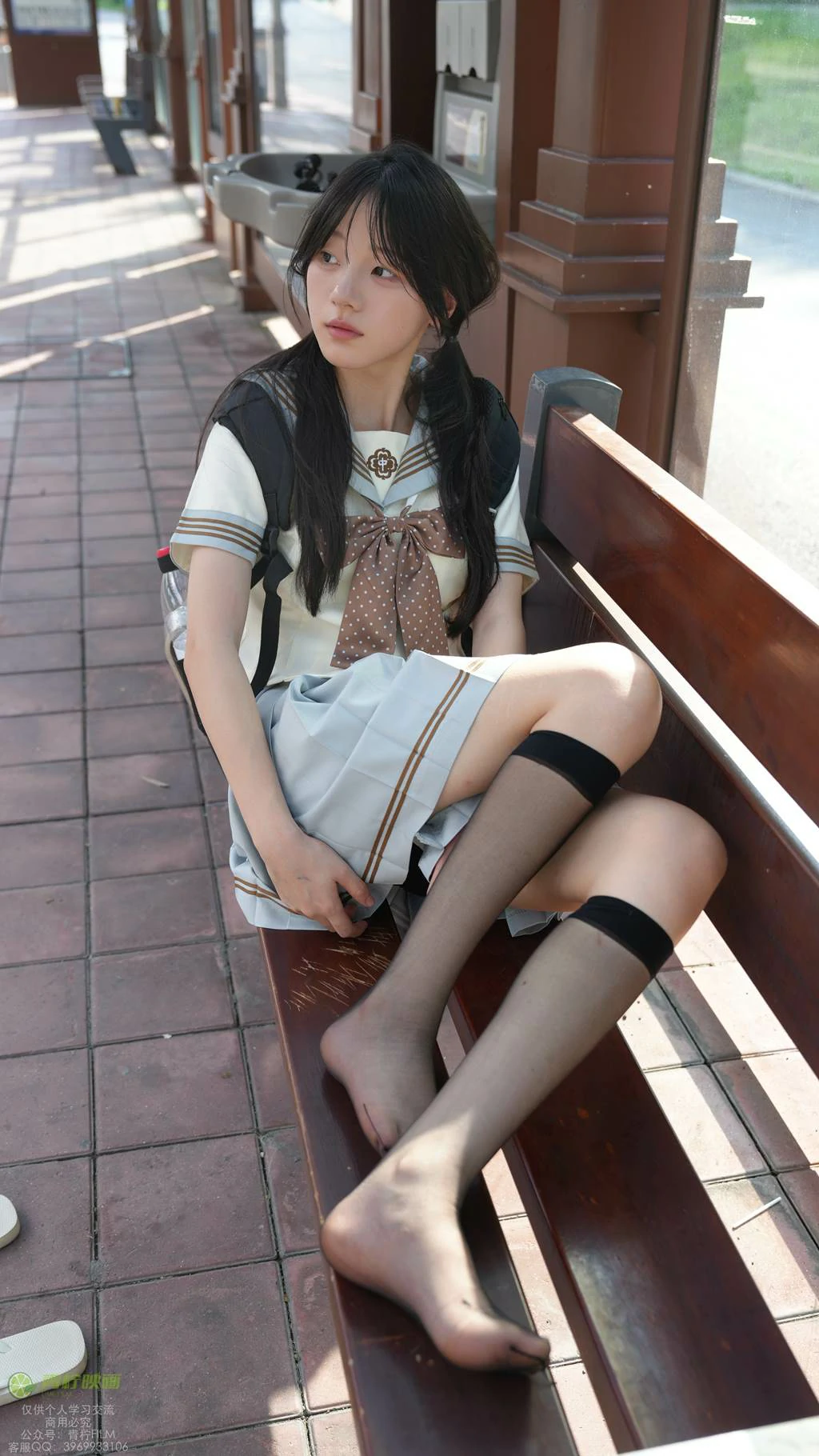 图片[21]-青柠映画 NO.048 – 阿慌 JK公交站[136P] – 速更版-美库