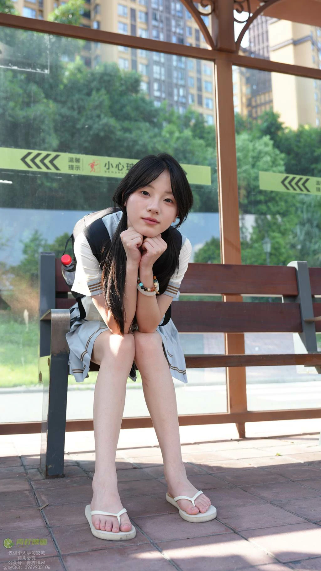 图片[23]-青柠映画 NO.048 – 阿慌 JK公交站[136P] – 速更版-美库