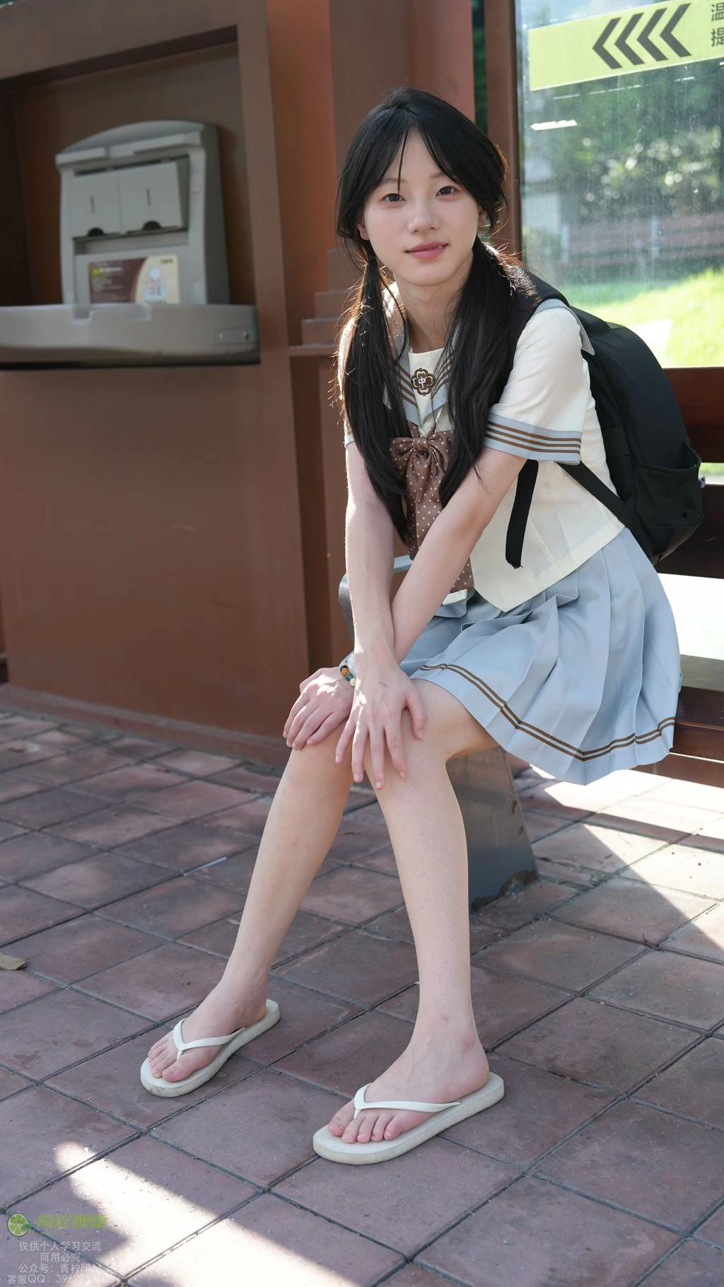 图片[25]-青柠映画 NO.048 – 阿慌 JK公交站[136P] – 速更版-美库