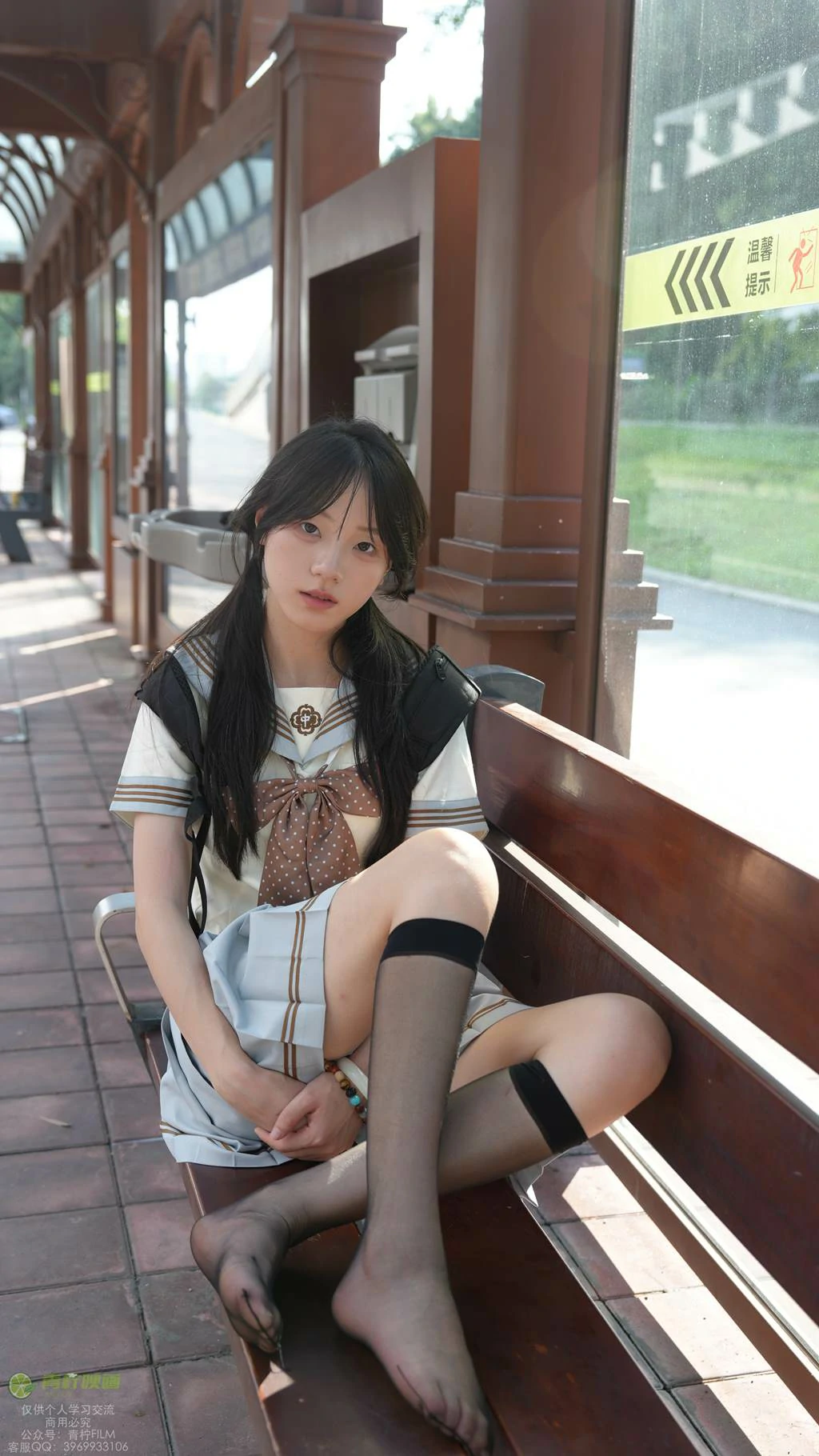 图片[28]-青柠映画 NO.048 – 阿慌 JK公交站[136P] – 速更版-美库