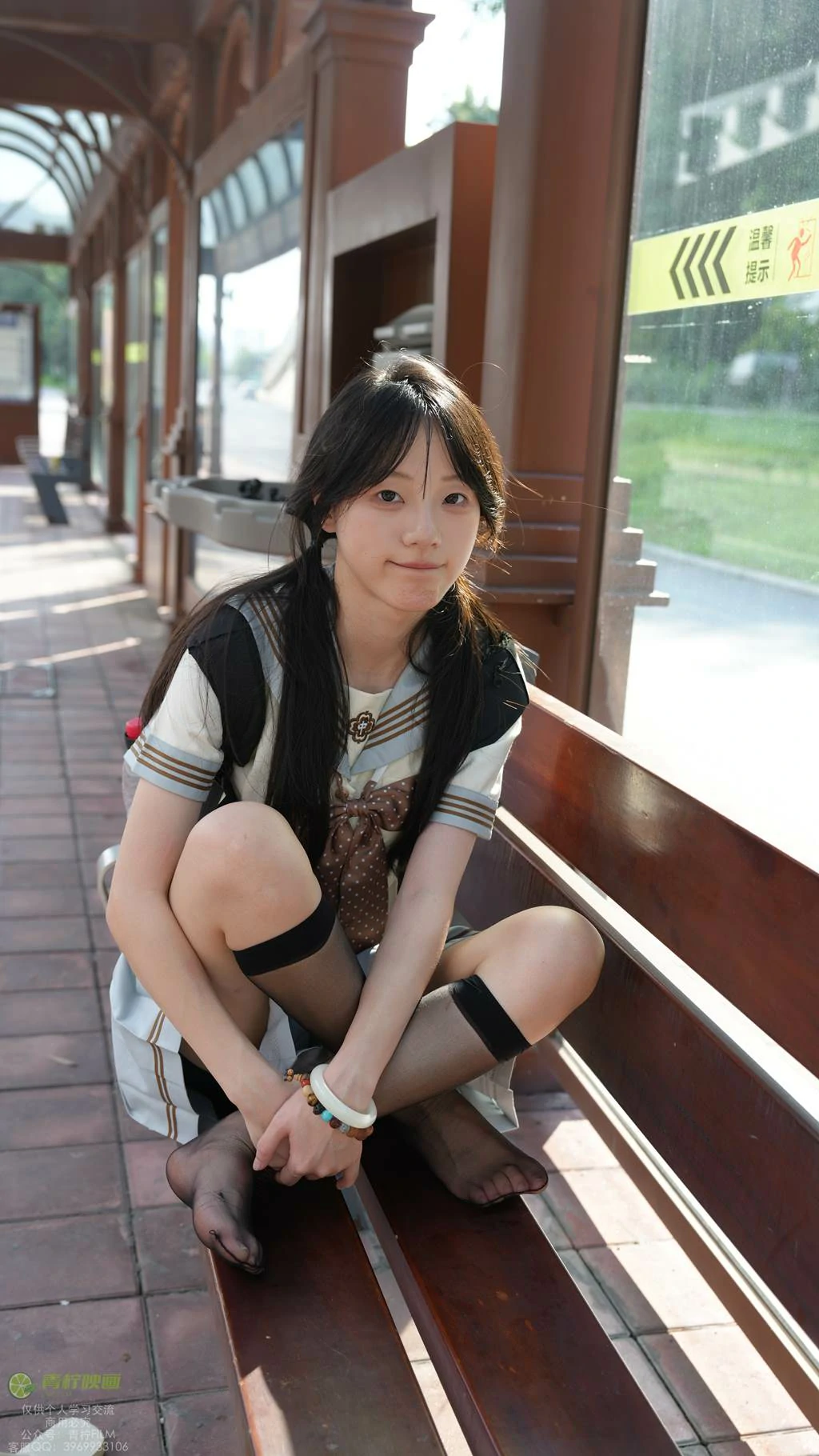 图片[29]-青柠映画 NO.048 – 阿慌 JK公交站[136P] – 速更版-美库