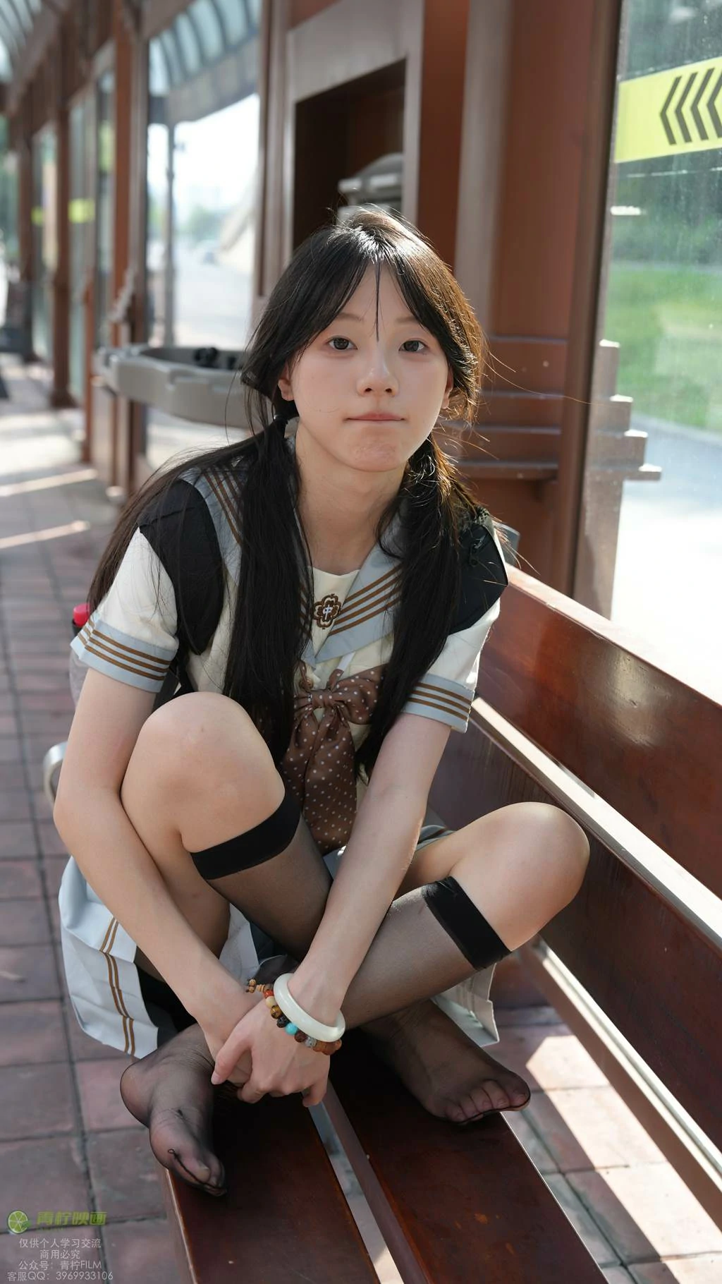 图片[36]-青柠映画 NO.048 – 阿慌 JK公交站[136P] – 速更版-美库