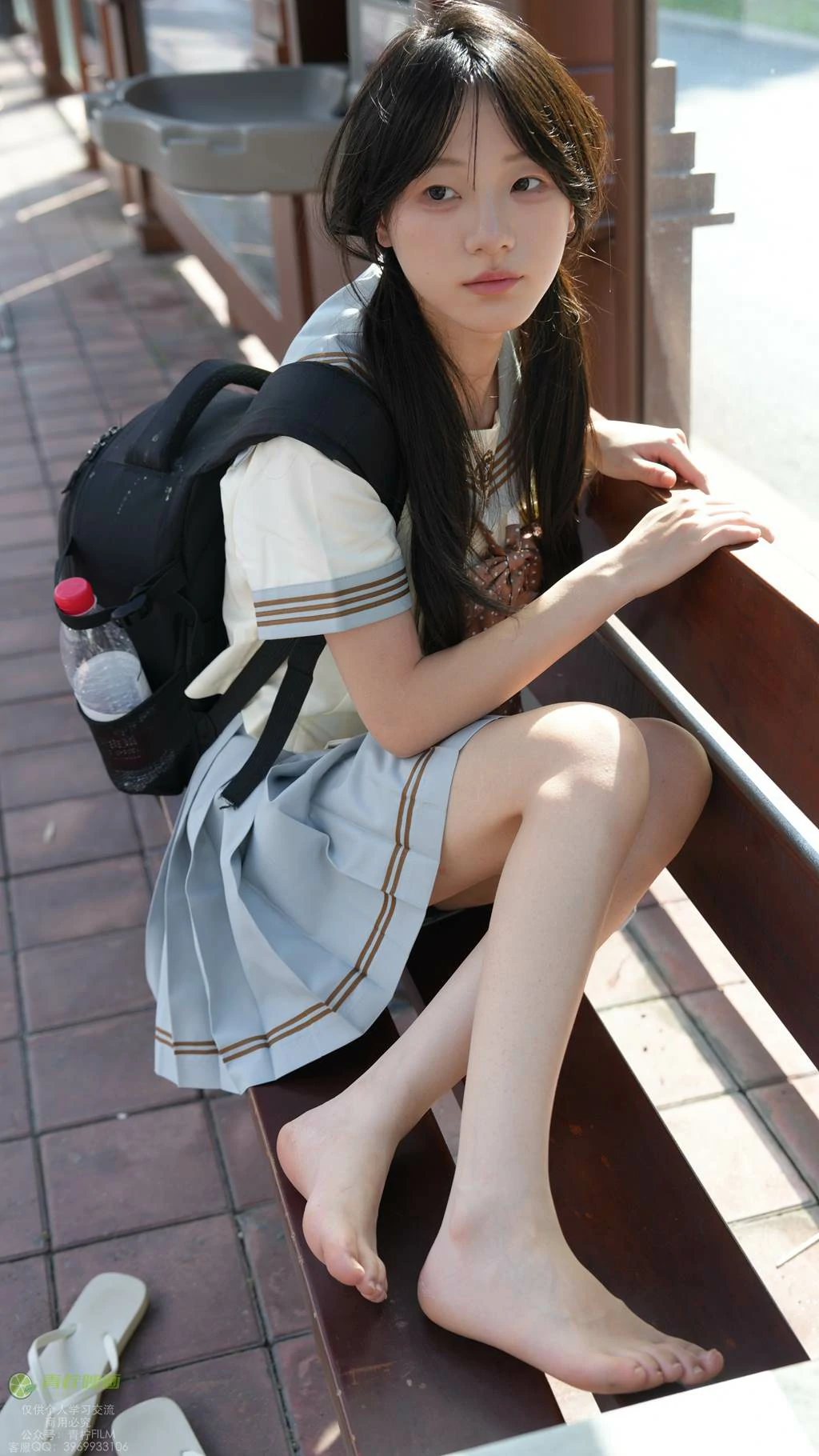 图片[45]-青柠映画 NO.048 – 阿慌 JK公交站[136P] – 速更版-美库