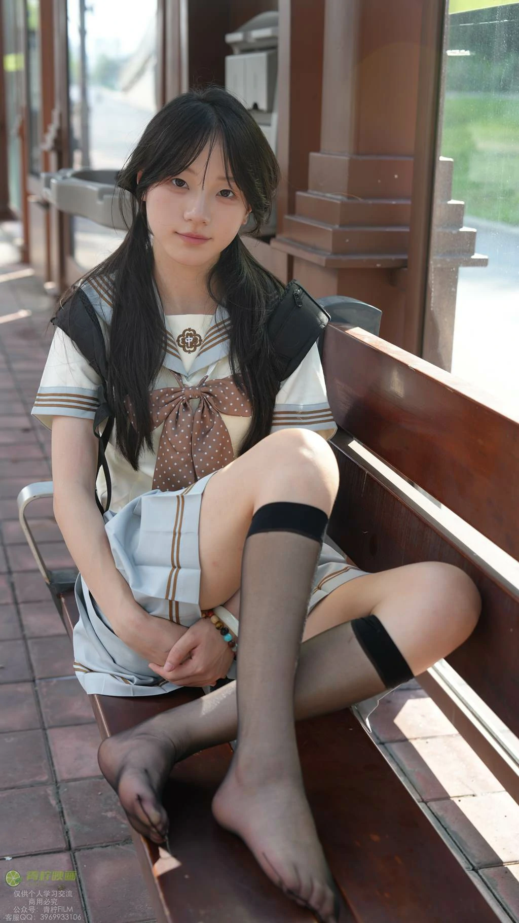 图片[49]-青柠映画 NO.048 – 阿慌 JK公交站[136P] – 速更版-美库