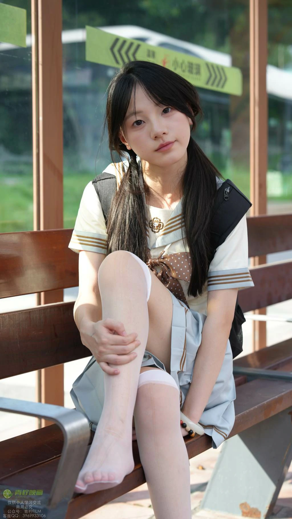 图片[52]-青柠映画 NO.048 – 阿慌 JK公交站[136P] – 速更版-美库