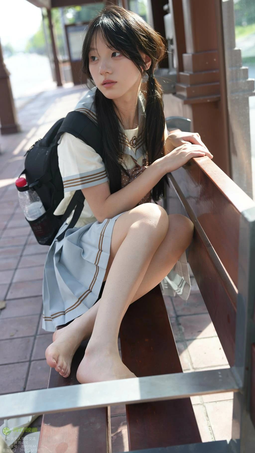 图片[56]-青柠映画 NO.048 – 阿慌 JK公交站[136P] – 速更版-美库