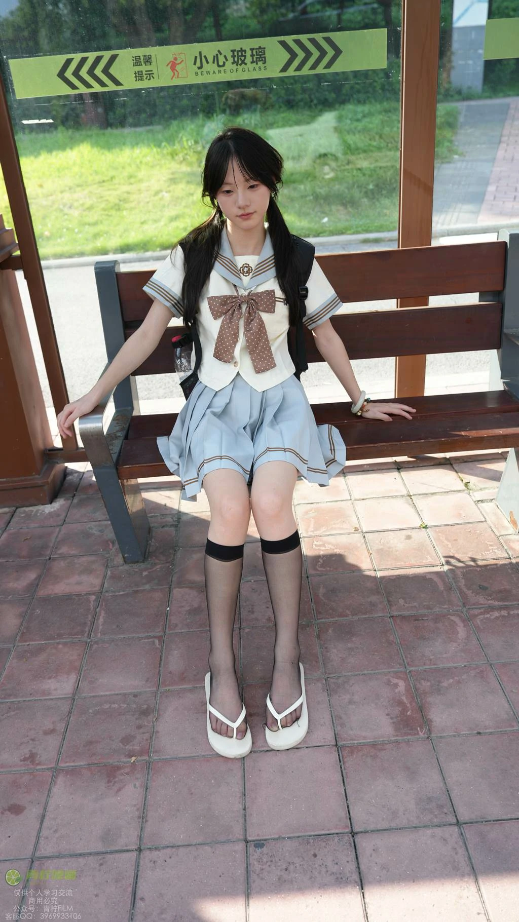 图片[128]-青柠映画 NO.048 – 阿慌 JK公交站[136P] – 速更版-美库